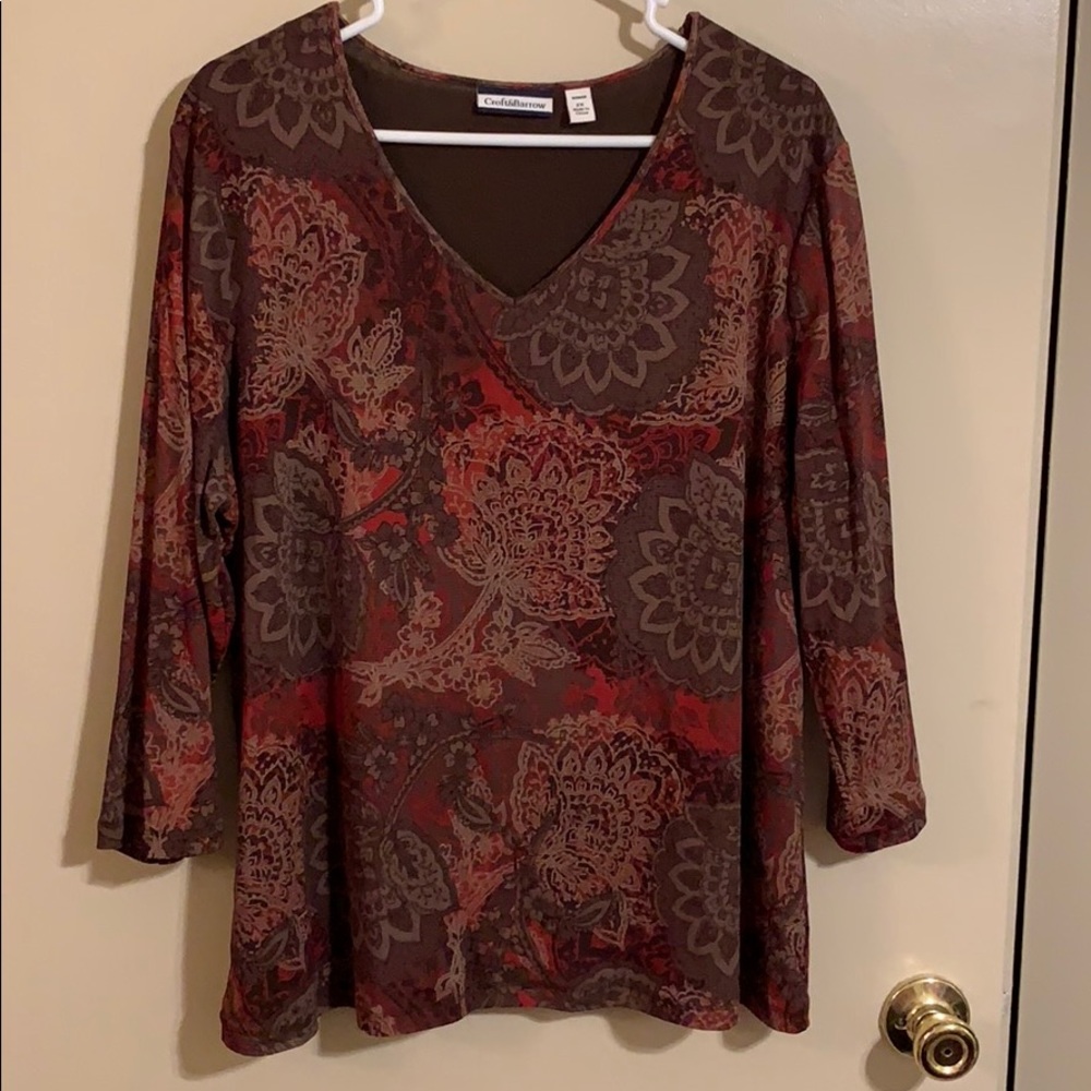 Plus size chocolate top